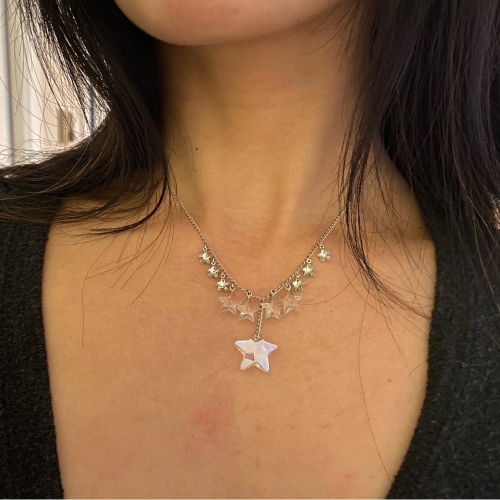 Swarovski Crystal Milky Star Necklace